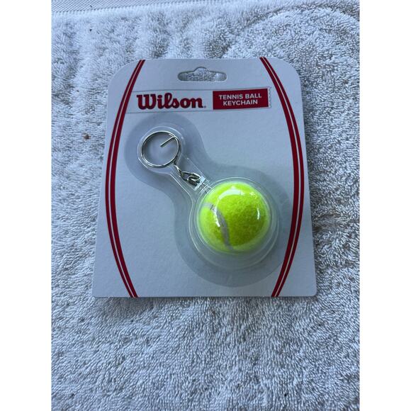 Wilson- Mini Tennis Ball Key Chain - Yellow - Picture 1 of 2